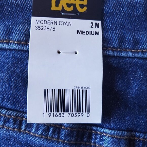 Women's Lee Barely Boot Leg Cropped Boot Cut High Rise Relaxed Fit Denim Jeans - Picture 15 of 15